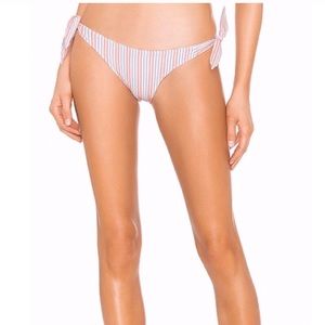 Lovers + Friends Revolve Striped Bikini Bottom Size S